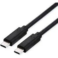 Roline USB4 Gen3x2 Kabel, C–C, ST/ST, 8K UHD-2, 40Gbit/s, 240W, schwarz, 2 m