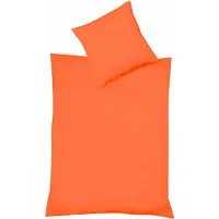 Fleuresse Provence Bettwäsche aus Baumwolle und Leinen Orange 155 x 220 cm