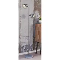 MSZ Design Zijlstra Stehleuchte GRILL LED-Leuchte mit Metallschirm in Vintage Grey Grau 35x23x150 cm