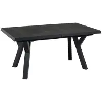 Lesli Living Gartentisch ausziehbar MURCIA Metall Keramik anthrazit 163 x 93