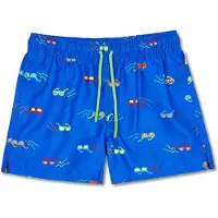 Happy socks Sunny Days Swimshorts Kids Kinder Badehose Blau/Brillen, KSUD116-6300 - Gr. 2-3 Years