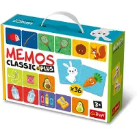 Trefl - Memos Classic & Plus, Logic - Bildatives Spielspiel für die Kleinen
