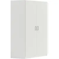 Masseno Drehtürenschrank RYGEN 117,4/197,5/117,4cm 2-türig Weiß