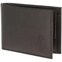 OXMOX Leder Geldbörse Leather RFID Protect Pocketbörse Freedom Anchor Embossed Brown dunkelbraun