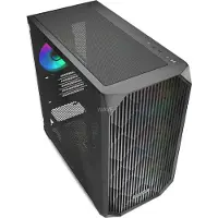 Sharkoon MK3 RGB, Micro Tower, PC, Schwarz, micro ATX, Mini-ITX, Multi, Taschenlüfter