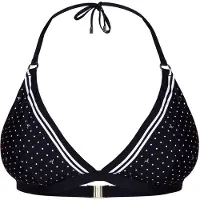 JOOP! Bandeau-Bikini-Top JOOP "Brismar Beach", Damen, Gr. 36, Cup A, schwarz-weiß (schwarz beauty aop), Obermaterial: 83% Polyamid, 17% Elasthan, Bikini-Oberteile Bandeau-Bikini-Top