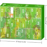 Gistuch Weihnachts-Adventskalender, realistische Tierfiguren, Spielzeug, 24-Tage-Countdown-Figur für Kinder, Jungen und Mädchen