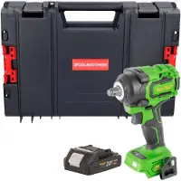 Procraft PWA18bb Akku Schlagschrauber 20 V 550 Nm 1/2" Brushless + 1x Akku 2,0 Ah + RHINO Toolcase - ohne Ladegerät