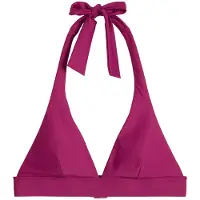 Marc O'Polo Bandeau-Bikini-Top "Abstract Leaf AOP", Damen, Gr. L, N-Gr, pink (raspberry coulis), Obermaterial: 84% Polyamid, 16% Elasthan, Bikini-Oberteile Bandeau-Bikini-Top