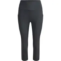 Fabletics Leggings "Hose OASIS HIGH-WAISTED CAPRI", Damen, Gr. XS, N-Gr, schwarz, Obermaterial: 82% Polyester PES. 18% Elasthan EL., uni, regular fit, Hosen Leggings, aus weichem Material