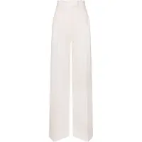 Seidensticker Stoffhose , Damen, Gr. 44, Normalgrößen, sanftes weiß, 100% Leinen, unifarben, Hosen Stoffhose