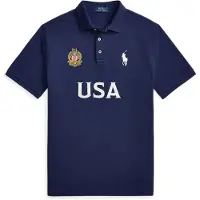 Ralph Lauren für Herren. 710B20858001 US Polo Classic Fit Marineblau (M), Lässig, Baumwolle, Kurzarm