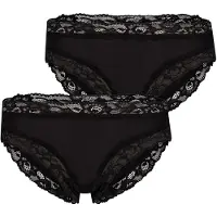 Skiny Rioslip "Advantage Modal Lace", Damen, Gr. 42, schwarz, Obermaterial: 93% Modal, 7% Elasthan, unifarben, Unterhosen Rioslip
