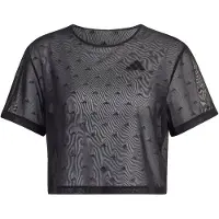 Adidas - Women's Primelift Essentials Workout Boxy Mesh - Funktionsshirt Gr XS schwarz/grau