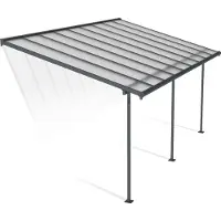 Palram - Canopia Aluminium Terrassenüberdachung Sierra Anthrazit 299x555x305 cm