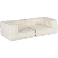 Syfax 2-Sitzer-Modulsofa Creme 140x70x36 cm Stoff