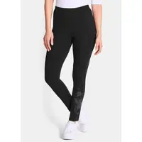 Goldner Bequeme Baumwoll-Leggings, 2-Stück in schwarz | Gr.: 50