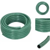 vidaXL Gartenschlauch Grün 0,6" 50 m PVC - Gartenschläuche