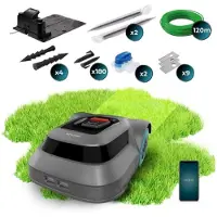 Cecotec Kabelloser Rasenmähroboter für 500m² Conga Grasshopper 500 Map Connected. Digitaler Brushless-Motor, App, Geordneter ...