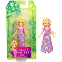 Mattel Disney Princess Rapunzel Core Small Doll, Mini-Puppe, Weiblich, 3 Jahr(e), Junge/Mädchen, 95,4 mm, 50 g