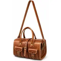 Marrakesch Orient & Mediterran Interior Marokkanische Leder Reisetasche Safara - Mittel