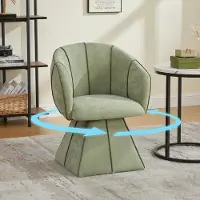 STILVORA Drehstuhl mit hoher Rückenlehne, Einzelstuhl ergonomisch für Erwachsene und Jugendliche, Sessel für Schlafzimmer und Wohnzimmer,Chenille-Stoff