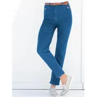 Casual Looks 5-Pocket-Jeans , Damen, Gr. 215, Extrakurzgrößen, blau (blau, stone, washed), 98% Baumwolle, 2% Elasthan, unifarben, lang, Jeans 5-Pocket-Jeans