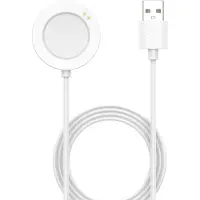 Wigento Ladekabel für Xiaomi Watch 5 USB A magnetisch mit Ladebase 1 Meter Weiß