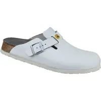 Birkenstock Boston ESD schmale Weite weiss - Größe: 42