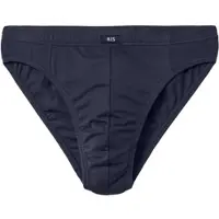 H.I.S. Slip H.I.S "Männer Unterhose", Herren, Gr. 5M, 10 Stk., Jersey, blau (navy), Jersey, Obermaterial: 95% Baumwolle, 5% Elasthan, unifarben, körpernah, Unterhosen Slip, in Unifarben, Topseller