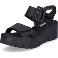 Rieker Damen Sandalette schwarz