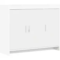 Syfax Sideboard Weiß 98,5 x 33 x 80 cm Holzwerkstoff