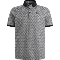 Vanguard Knitted Polo Jacquard Druck Navy - XXL