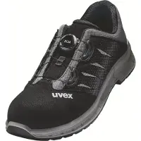 Uvex 2 trend BOA, Unisex, Erwachsener, Sicherheitsschuhe, Schwarz, Grau, ESD, S1, S3, Speed-Schnürsenkel