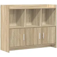Syfax Sideboard Sonoma-Eiche 98,5 x 33 x 80 cm Holzwerkstoff