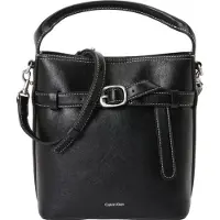Calvin Klein Handtasche Buckle Mini Bucket Crossbody LV04F3550G Schwarz
