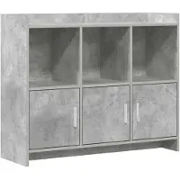 Syfax Sideboard Betongrau 98,5 x 33 x 80 cm Holzwerkstoff