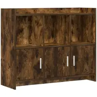 Syfax Sideboard Geräucherte Eiche 98,5 x 33 x 80 cm Holzwerkstoff