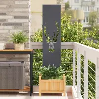 Syfax Garten Sichtschutz-Leinwand Tiermuster Anthrazit 32 x 140 cm