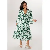 Aniston Plus Midikleid mit Volant