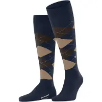 Burlington Edinburgh Kniestrümpfe Wool Navy - 40-46
