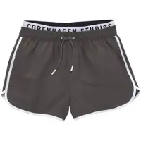 Copenhagen Studios Badeshorts , Herren, Gr. XXL (58/60), N-Gr, grau, Recycling-Polyester, unifarben mit Farbeinsätzen, Badehosen Badeshorts, mit elastischem Bund