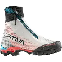 La Sportiva - Alpinismusschuhe mit GORE-TEX - Aequilibrium Speed GTX W White/Hibiscus für Damen - Größe 39 - Weiß