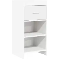 Syfax Sideboard Weiß 40 x 36 x 80 cm Holzwerkstoff