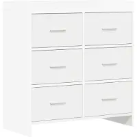 Syfax Sideboard Weiß 75 x 33 x 80 cm Holzwerkstoff