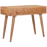 vidaXL Handgemachter Schreibtisch Teakbraun 100 x 48 x 76 cm