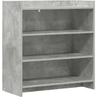 Syfax Sideboard Betongrau 75 x 36 x 80 cm Holzwerkstoff
