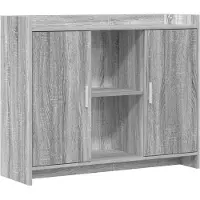Syfax Sideboard Grey Sonoma 98,5 x 33 x 80 cm Holzwerkstoff
