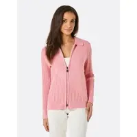 CREATION L PREMIUM creation L Pima-Baumwoll-Strickjacke in rosenquarz | Gr.: 38