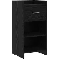 Syfax Sideboard Schwarze Eiche 40 x 36 x 80 cm Holzwerkstoff